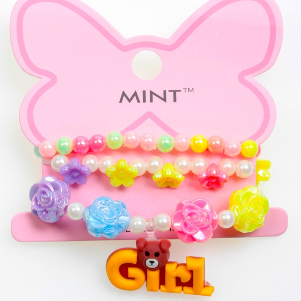 3-layered charm bracelet